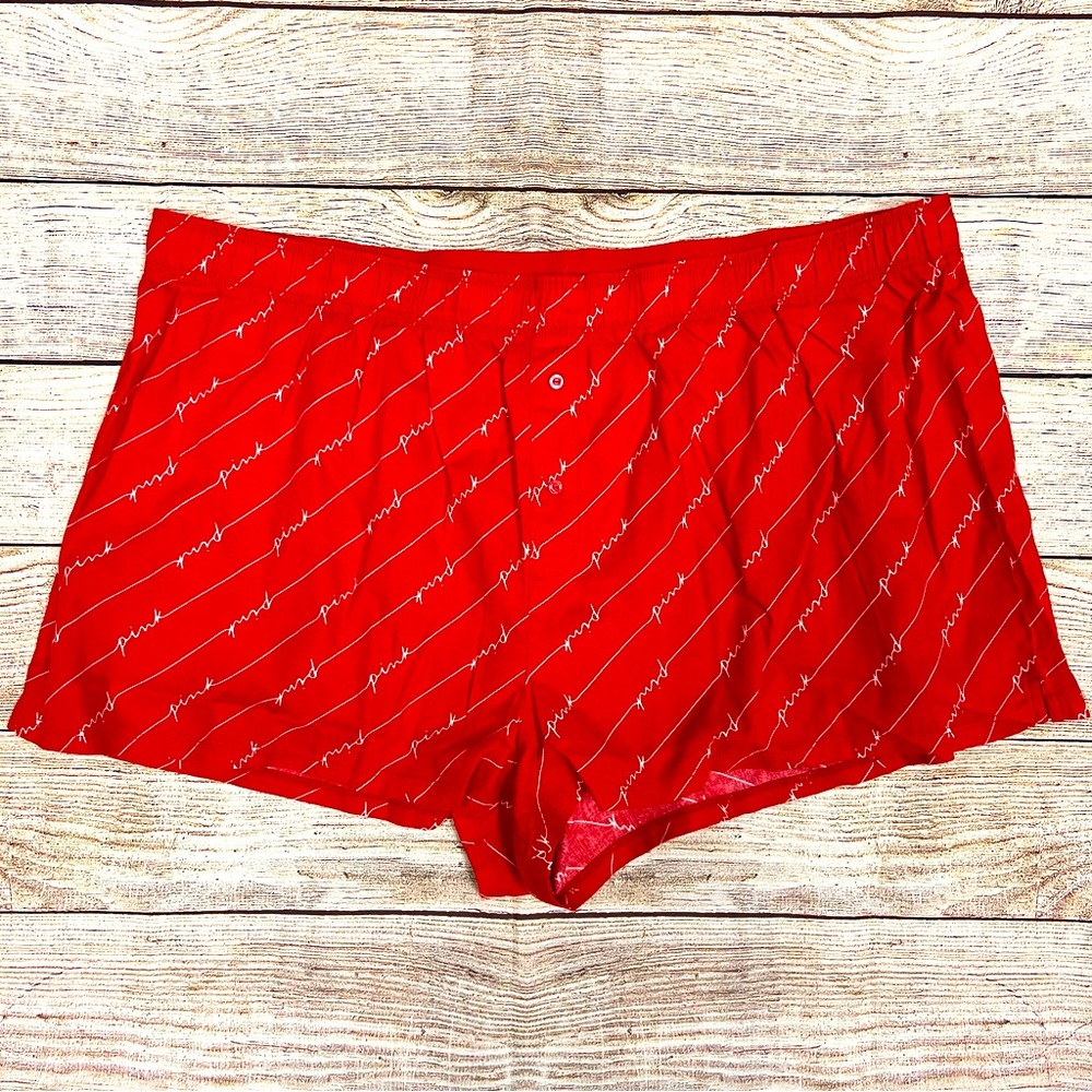 Victoria’s Secret Pink sleepwear boxer shorts XXL NWT